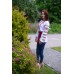 Embroidered blouse "Flowers of Sunset"